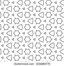 Geometric ornamental vector pattern. Seamless design.