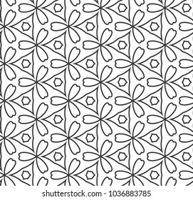 Geometric ornamental vector pattern. Seamless design.