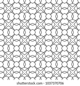 Geometric ornamental vector pattern. Seamless vector.