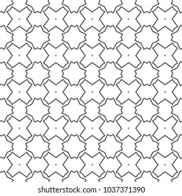 Geometric ornamental vector pattern. Seamless design.