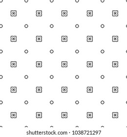 Geometric ornamental vector pattern. Seamless design.