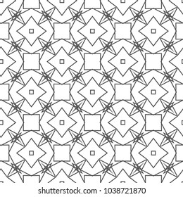 Geometric ornamental vector pattern. Seamless design.