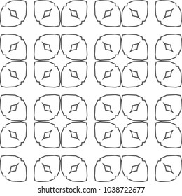 Geometric ornamental vector pattern. Seamless design.