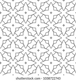 Geometric ornamental vector pattern. Seamless design.