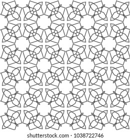 Geometric ornamental vector pattern. Seamless design.