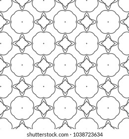 Geometric ornamental vector pattern. Seamless design.