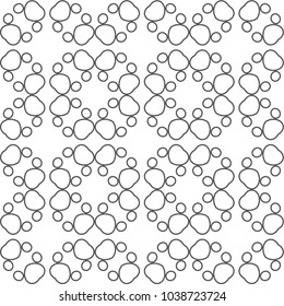 Geometric ornamental vector pattern. Seamless design.