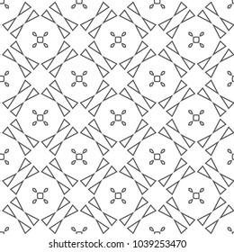 Geometric ornamental vector pattern. Seamless design.