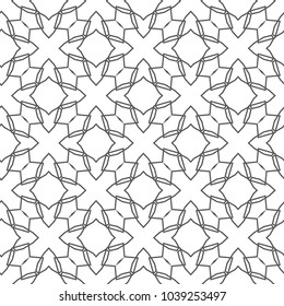 Geometric ornamental vector pattern. Seamless design.