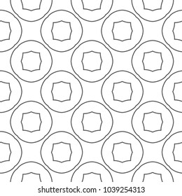 Geometric ornamental vector pattern. Seamless design.