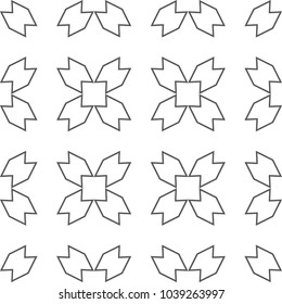 Geometric ornamental vector pattern. Seamless design.