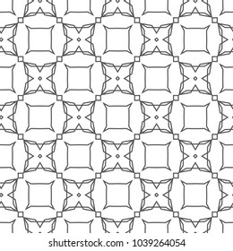 Geometric ornamental vector pattern. Seamless design.