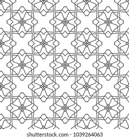 Geometric ornamental vector pattern. Seamless design.