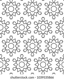 Geometric ornamental vector pattern. Seamless design.