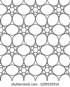 Geometric ornamental vector pattern. Seamless design.