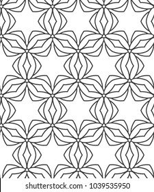 Geometric ornamental vector pattern. Seamless design.