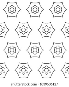 Geometric ornamental vector pattern. Seamless design.