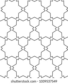 Geometric ornamental vector pattern. Seamless design.