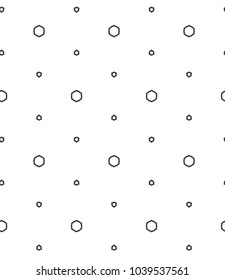 Geometric ornamental vector pattern. Seamless design.