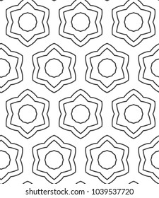 Geometric ornamental vector pattern. Seamless design.