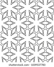 Geometric ornamental vector pattern. Seamless design.
