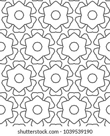 Geometric ornamental vector pattern. Seamless design.