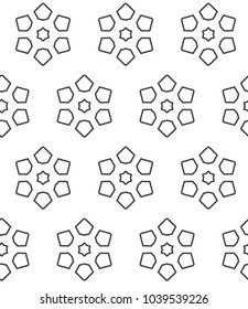 Geometric ornamental vector pattern. Seamless design.