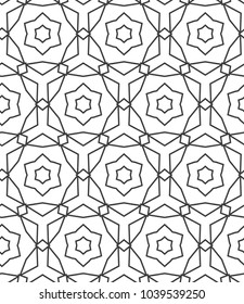 Geometric ornamental vector pattern. Seamless design.