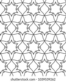 Geometric ornamental vector pattern. Seamless design.