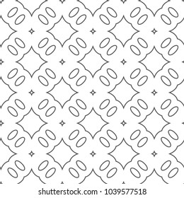 Geometric ornamental vector pattern. Seamless design.