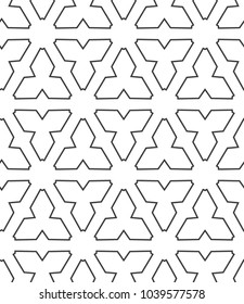 Geometric ornamental vector pattern. Seamless design.