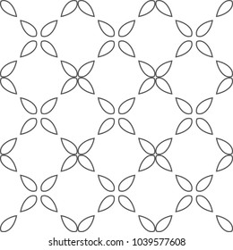 Geometric ornamental vector pattern. Seamless design.