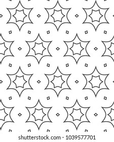 Geometric ornamental vector pattern. Seamless design.