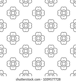 Geometric ornamental vector pattern. Seamless design.