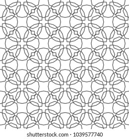 Geometric ornamental vector pattern. Seamless design.
