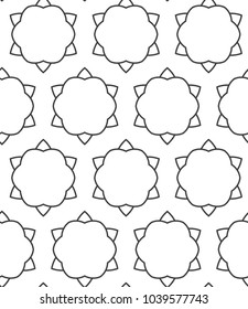 Geometric ornamental vector pattern. Seamless design.