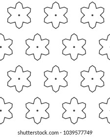 Geometric ornamental vector pattern. Seamless design.
