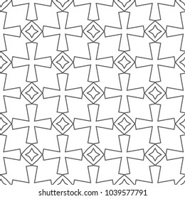 Geometric ornamental vector pattern. Seamless design.