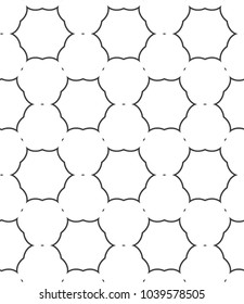 Geometric ornamental vector pattern. Seamless design.