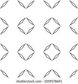 Geometric ornamental vector pattern. Seamless design.