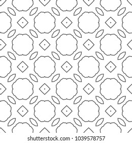 Geometric ornamental vector pattern. Seamless design.