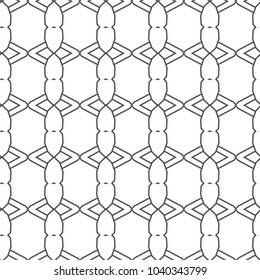 Geometric ornamental vector pattern. Seamless design.