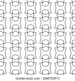 Geometric ornamental vector pattern. Seamless design.