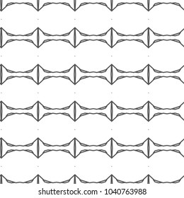 Geometric ornamental vector pattern. Seamless design.