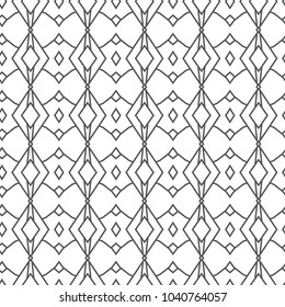 Geometric ornamental vector pattern. Seamless design.