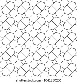 Geometric ornamental vector pattern. Seamless design.