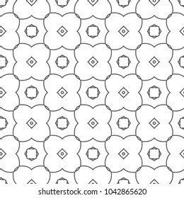 Geometric ornamental vector pattern. Seamless design.