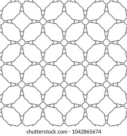 Geometric ornamental vector pattern. Seamless design.