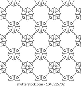 Geometric ornamental vector pattern. Seamless design.