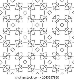 Geometric ornamental vector pattern. Seamless design.